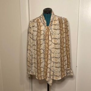 Rachel Zoe Snakeskin Print Blouse